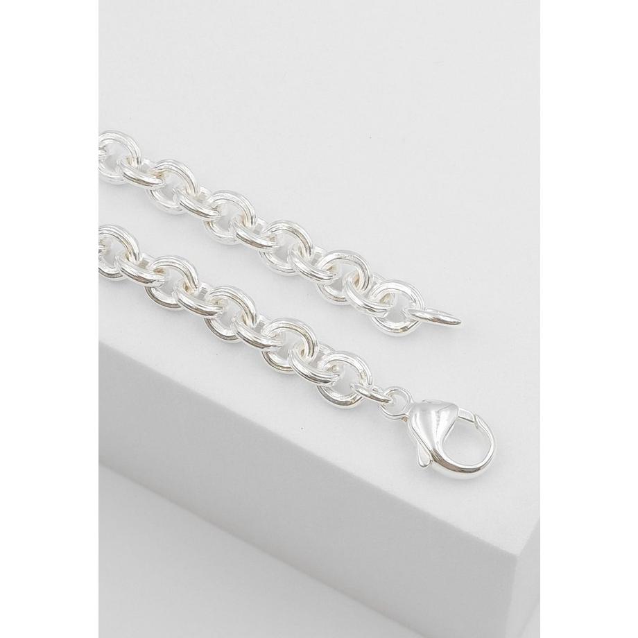 MUAU Schmuck  Collier forçat en argent 925, 5,7mm, 50cm 