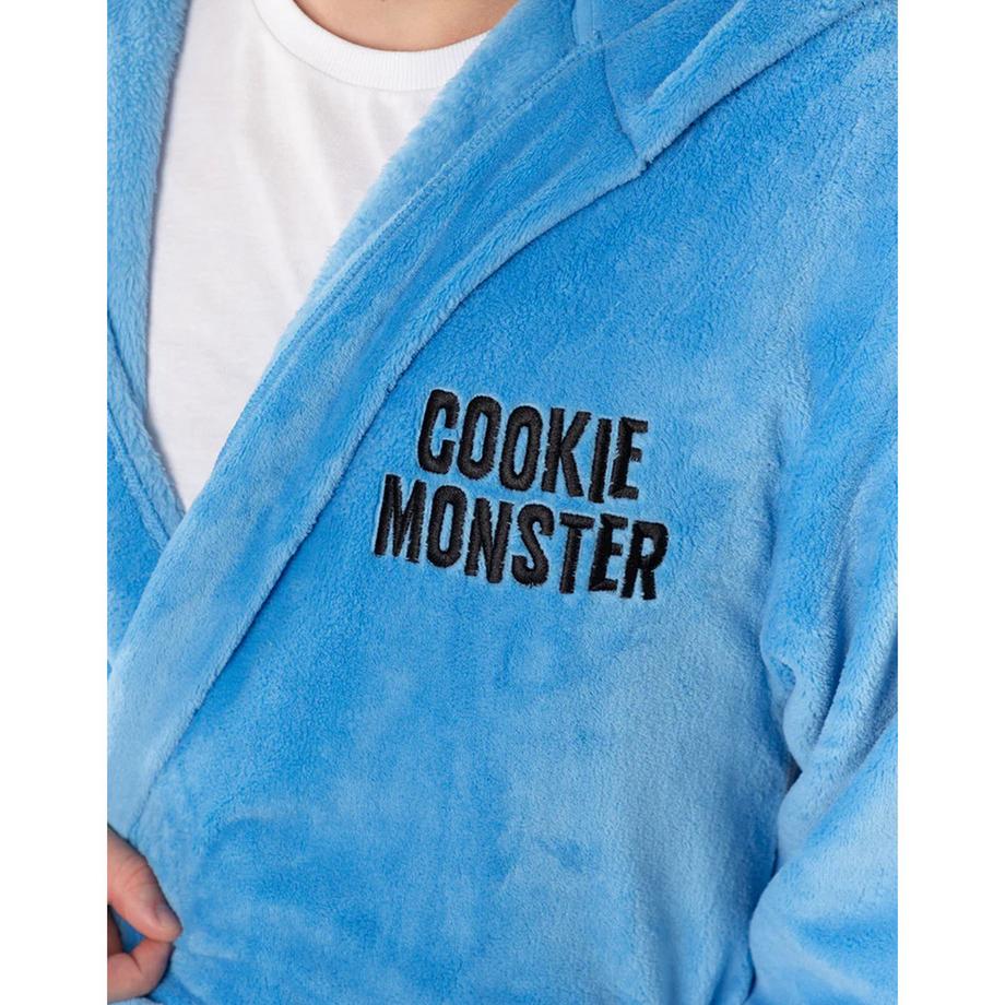 Sesame Street Morgenmantel mit Kapuze und Motivdruck  