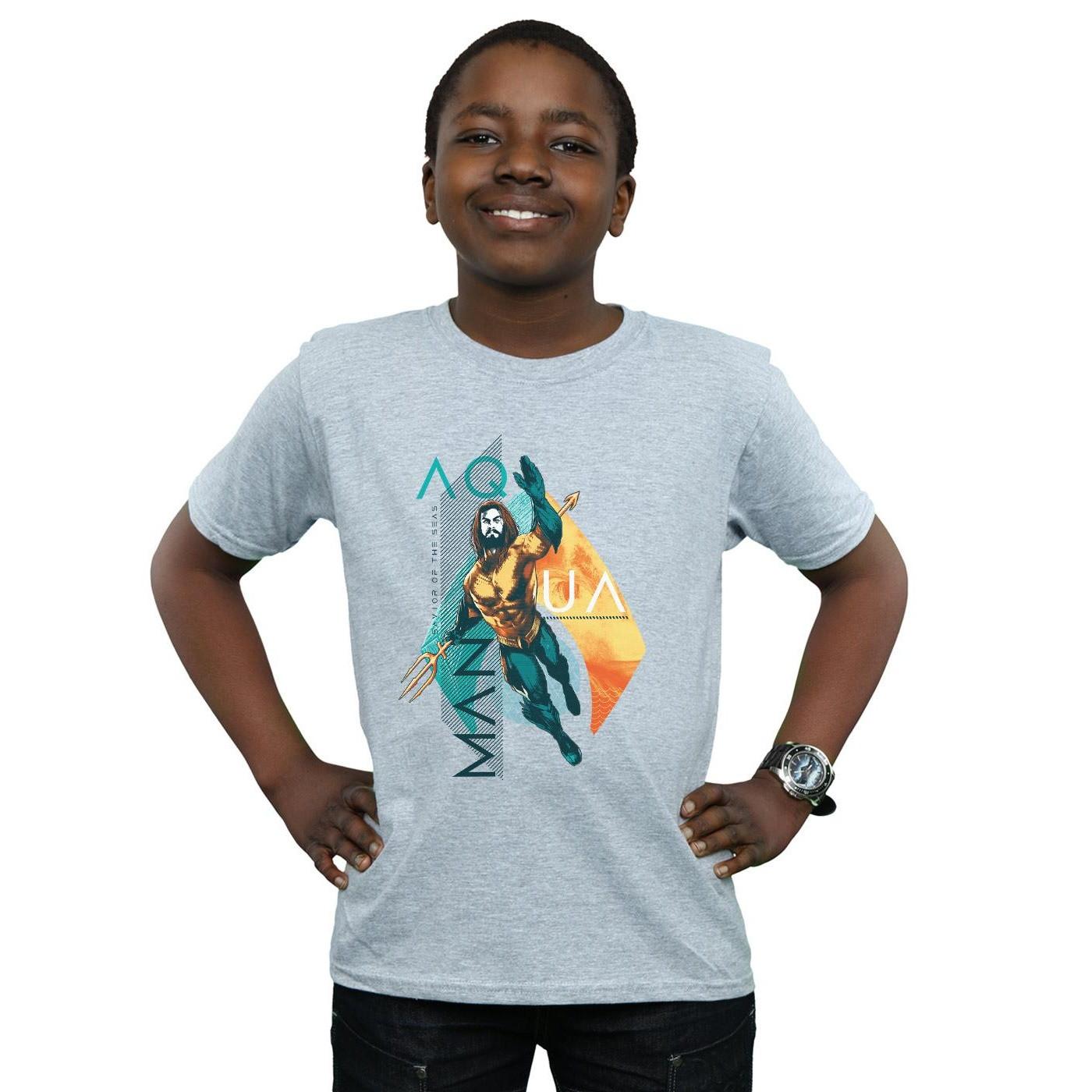 DC COMICS  Tshirt AQUAMAN TROPICAL ICON 