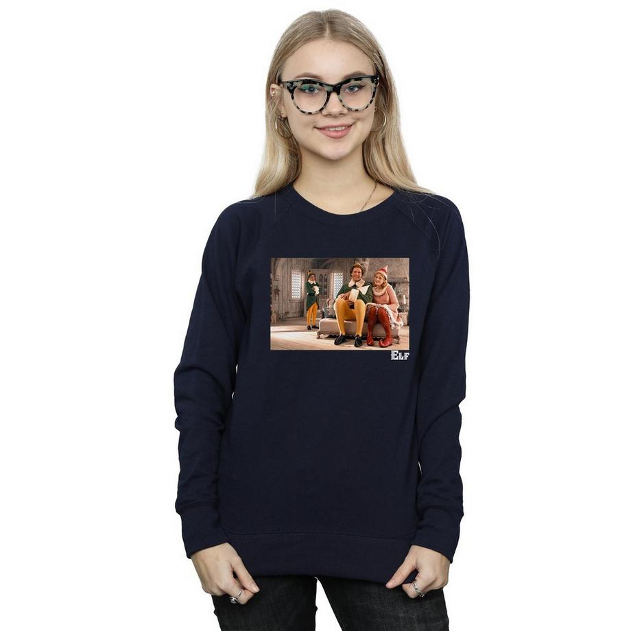 Elf Buddy und Jovie bedrucktes Sweatshirt  
