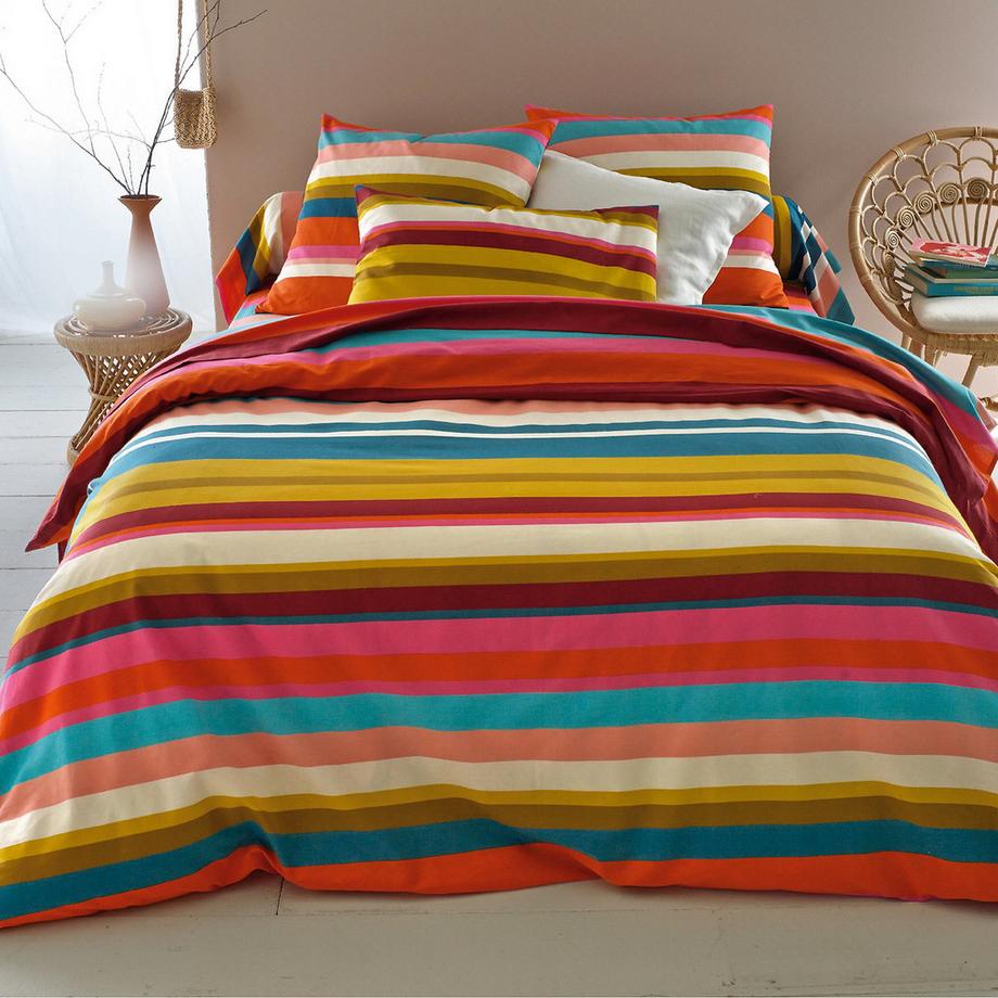 La Redoute Intérieurs Drap plat rayé Paraiso  