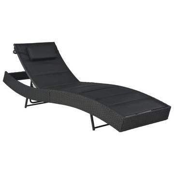 Chaise longue polyéthylène