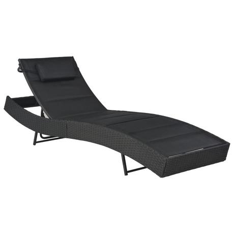 VidaXL Chaise longue polyéthylène  