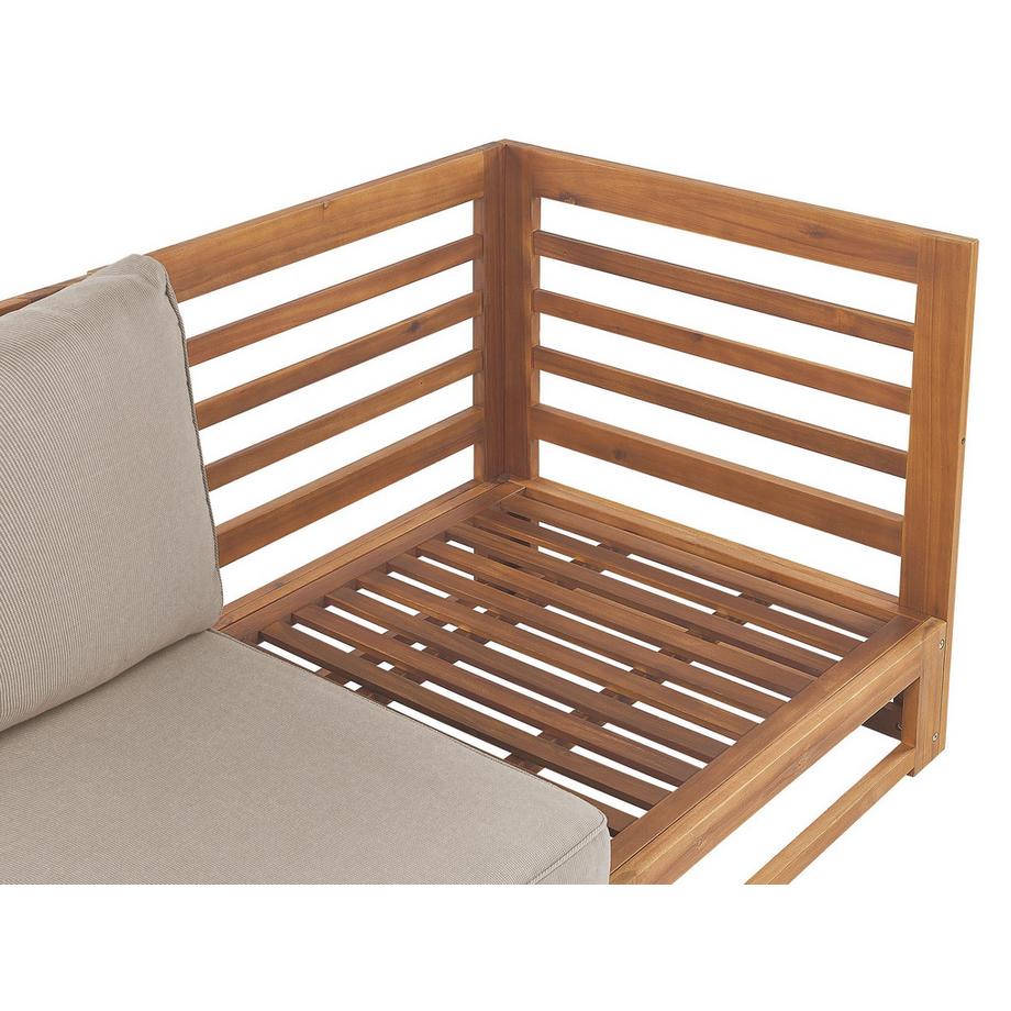 Beliani Divano 3 posti en Legno d\'acacia certificato FSC® Moderno TRANI  