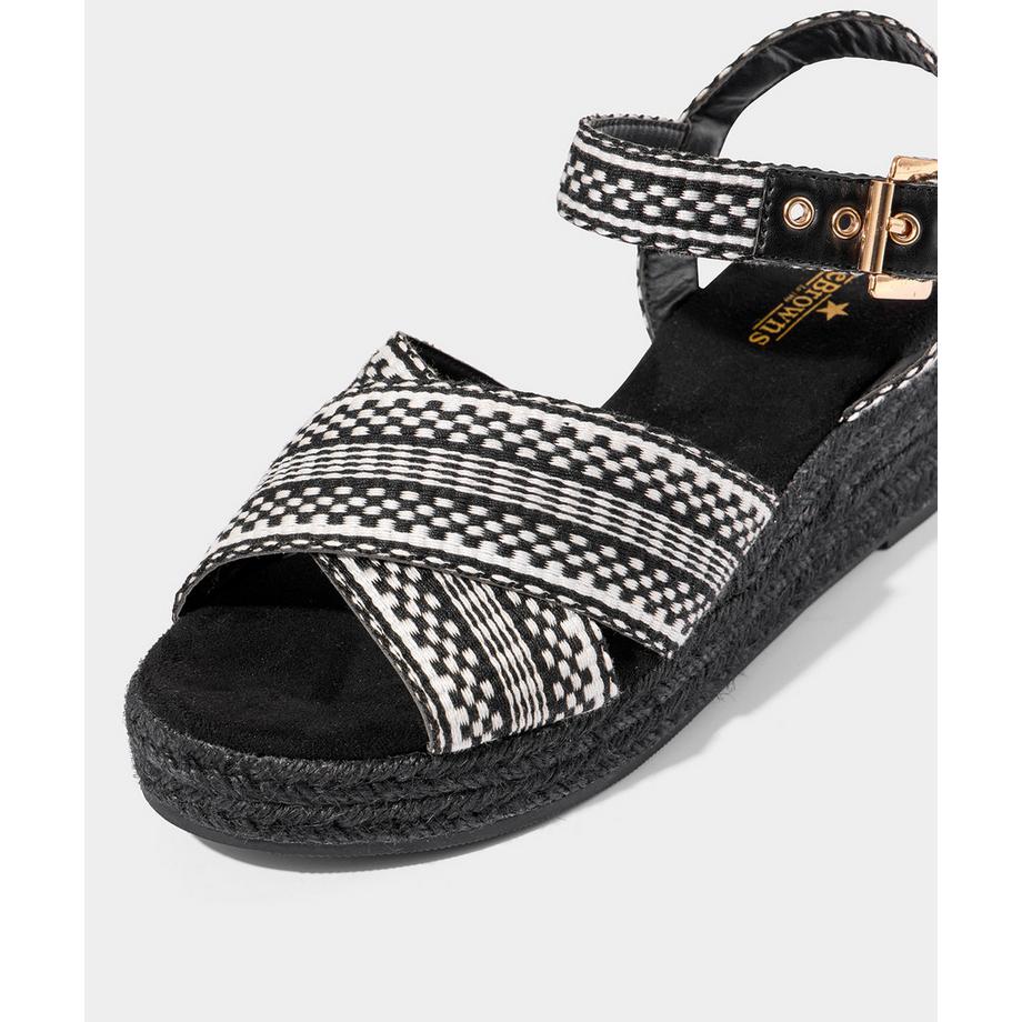 Joe Browns  Microsuede Plateau-Keilsandalen 