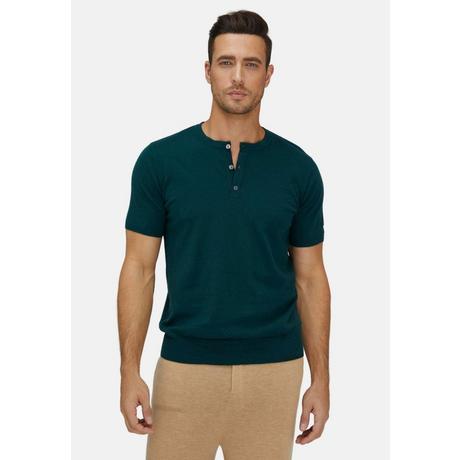 Bellemere New York  Henley in cotone e cashmere dal taglio corto 