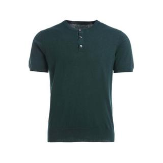 Bellemere New York  Henley in cotone e cashmere dal taglio corto 