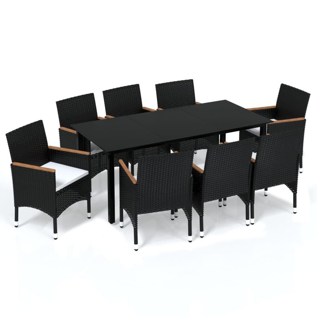 VidaXL set da pranzo Polirattan  