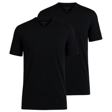 T-shirt  Paquet de 2 Confortable à porter-Twin Pack V Neck T-Shirt