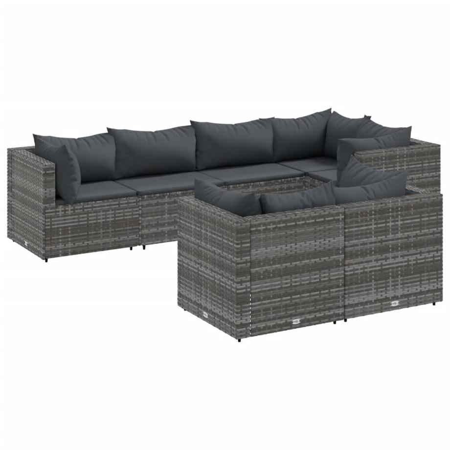 set salotto da giardino Polirattan