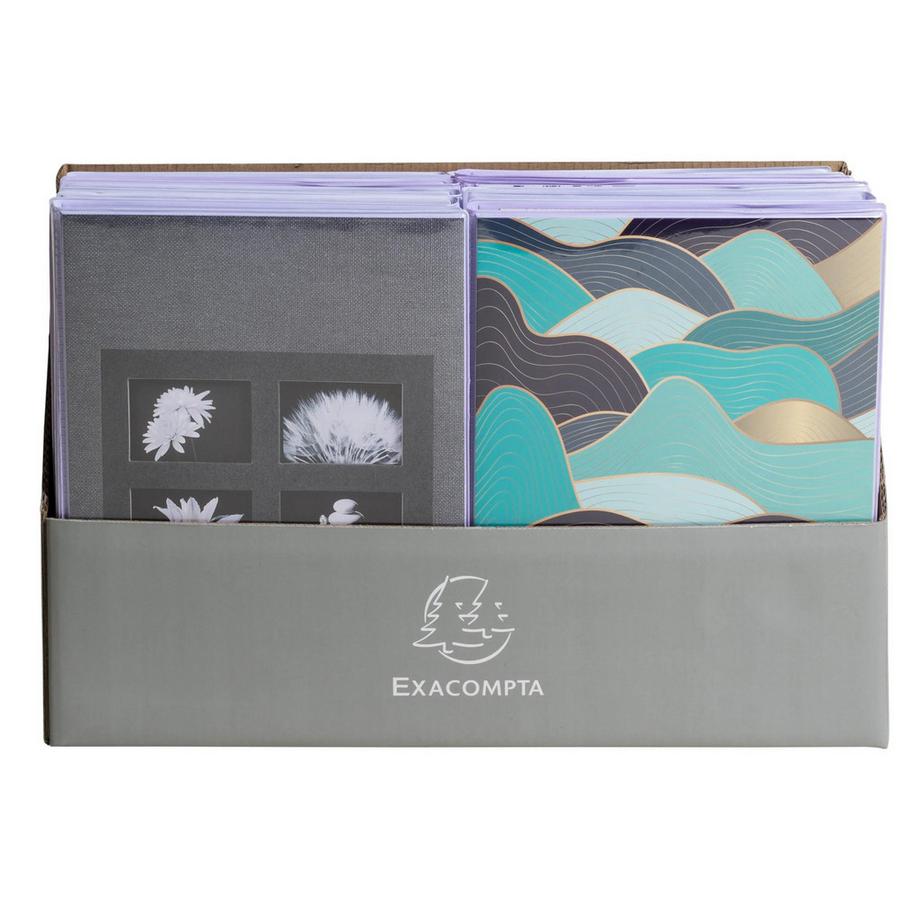 Exacompta Albums photos à pochettes souples 64 photos 10x15cm - Format 17,5x23cm - x 12  