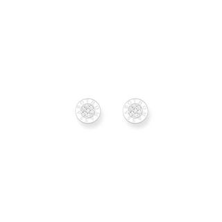 Thomas Sabo  Boucle d'Oreilles Classic Pavé Weiß 