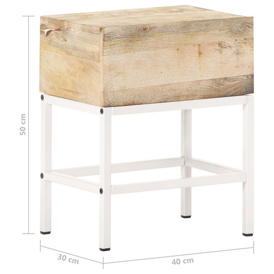 VidaXL Table de chevet bois  
