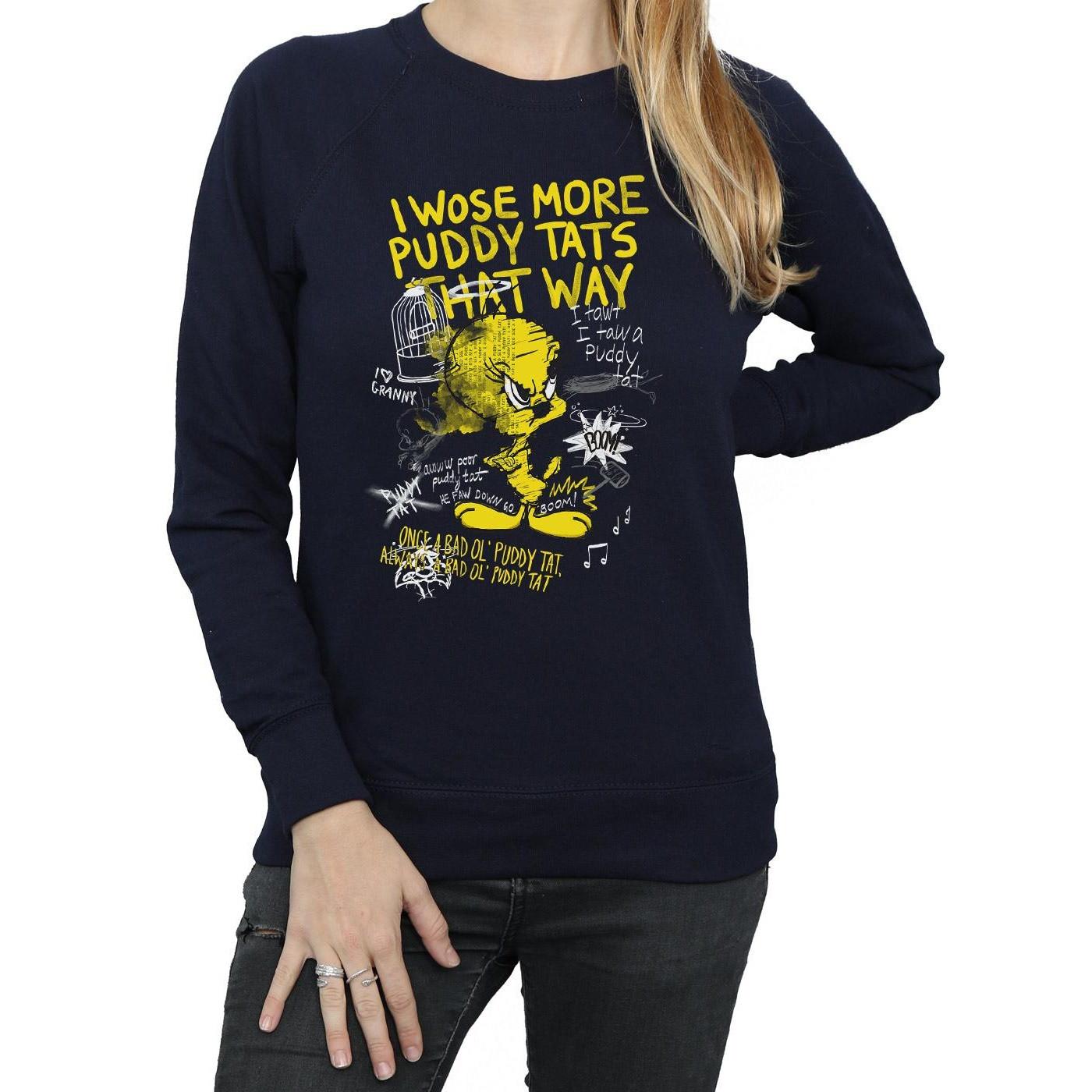 LOONEY TUNES  Tweety Pie More Puddy Tats Sweatshirt 