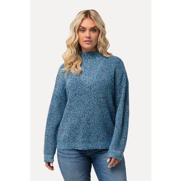 Maglione polo dal taglio oversize con maniche lunghe