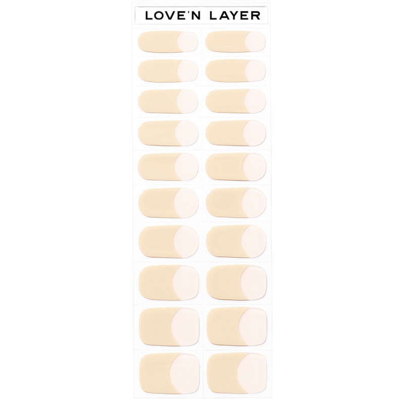 Lovenlayer  Autocollants pour ongles French Manicure Pale 