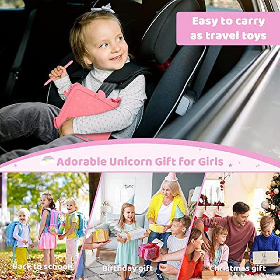 Activity-board  LCD-Schreibtafel für Kinder, Einhorn Spielzeug Buntes Bildschirm-Doodle-Board, Lernspielzeug 