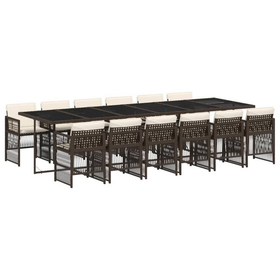 set da pranzo da giardino Polirattan
