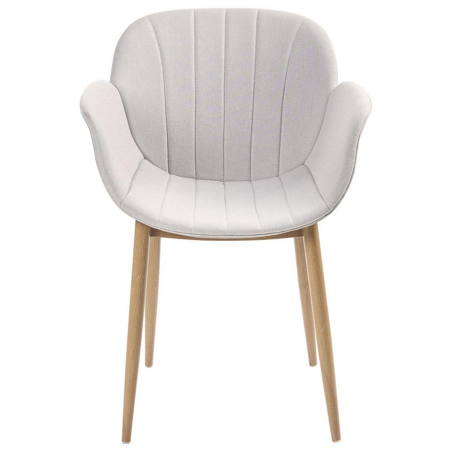 Beliani Esszimmerstuhl 2er Set aus Stoff Retro ALICE  