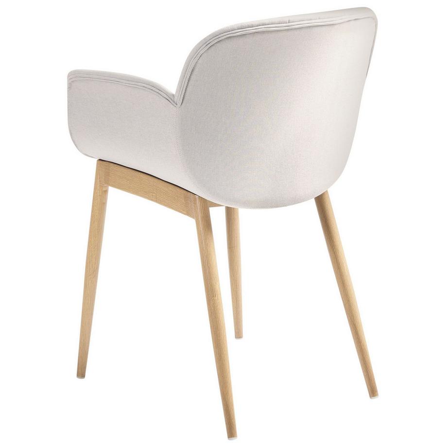 Beliani Esszimmerstuhl 2er Set aus Stoff Retro ALICE  