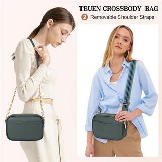 Only-bags.store Kleine Umhängetasche mit 2 abnehmbaren breiten Schulterriemen  