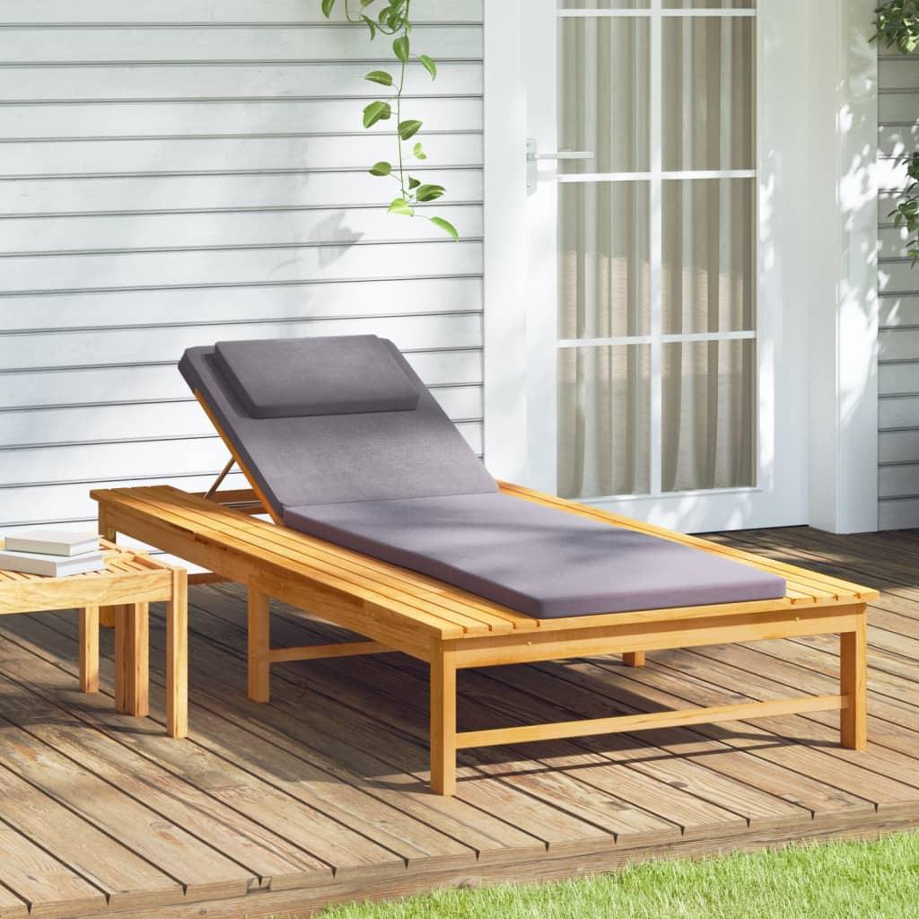 VidaXL Chaise longue bois d'acacia  