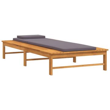 Chaise longue bois d'acacia