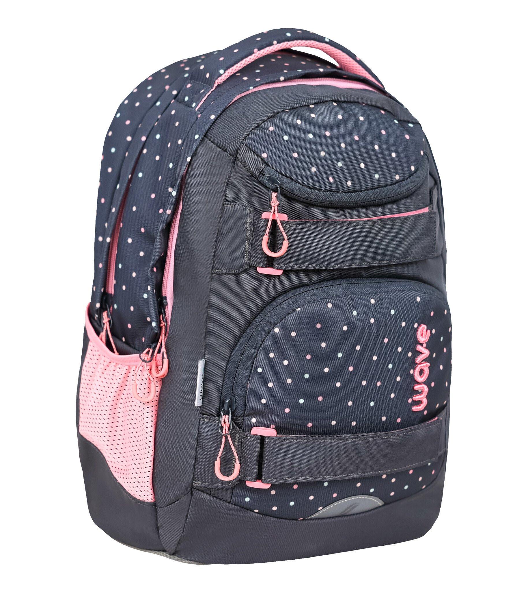 Belmil  Wave Infinity Move Schulrucksack-Set Dots Pinky 