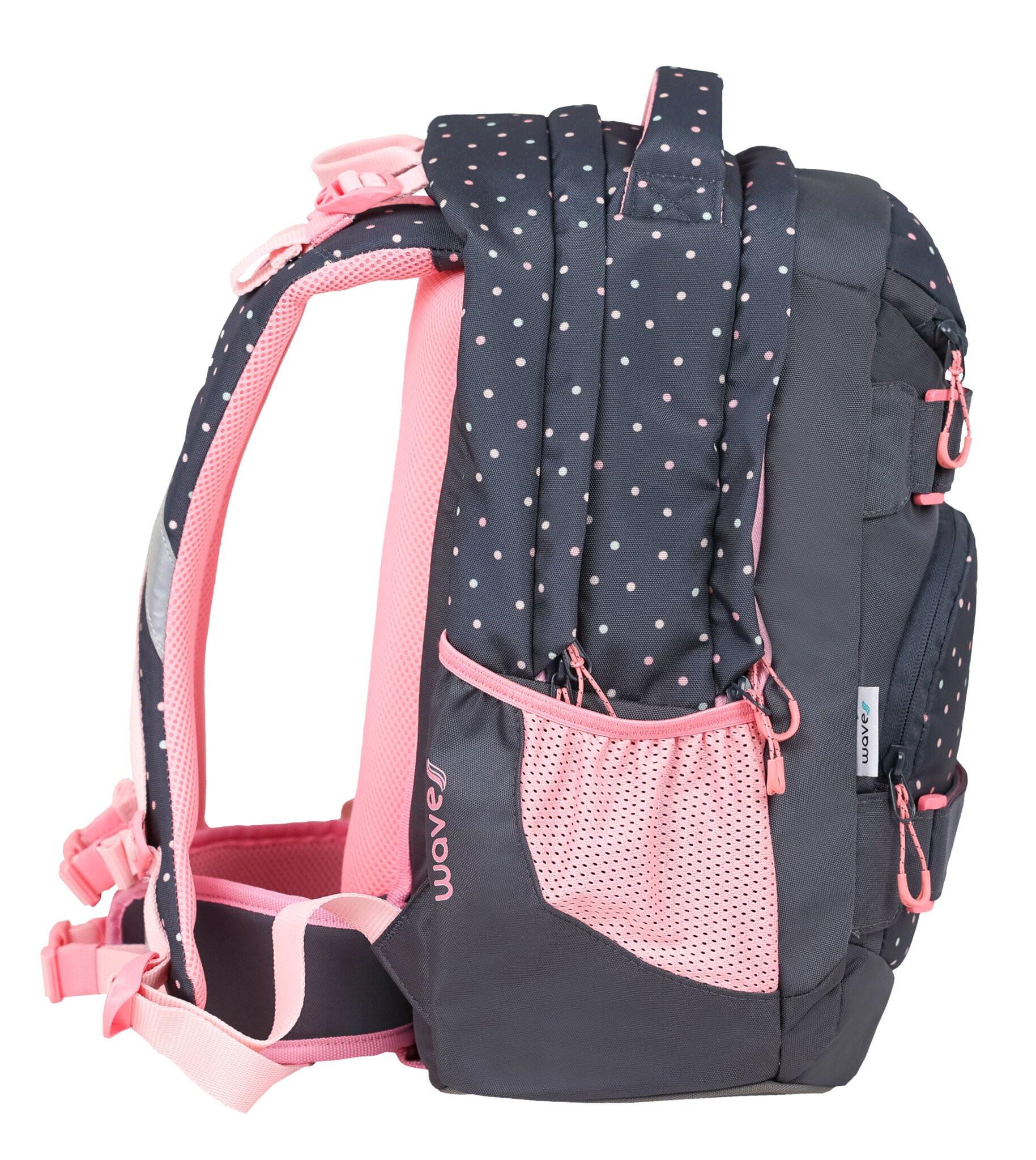 Belmil  Wave Infinity Move Schulrucksack-Set Dots Pinky 