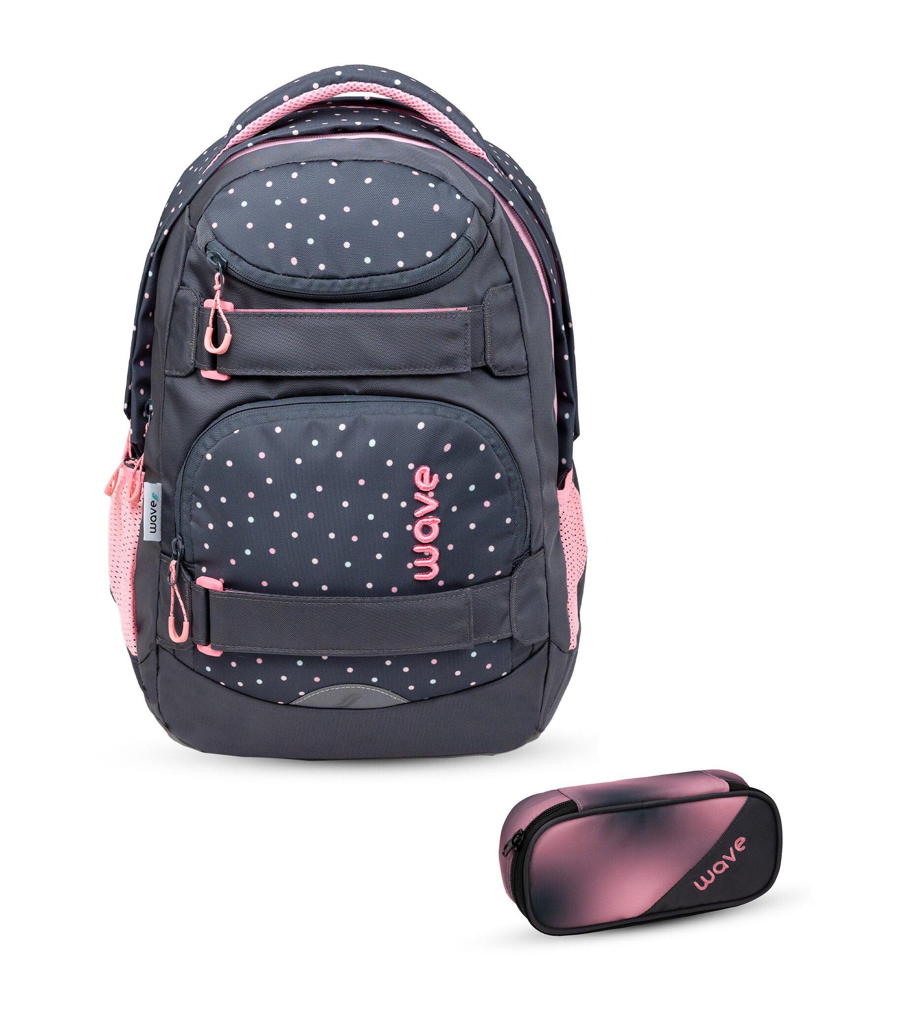 Belmil  Wave Infinity Move Schulrucksack-Set Dots Pinky 