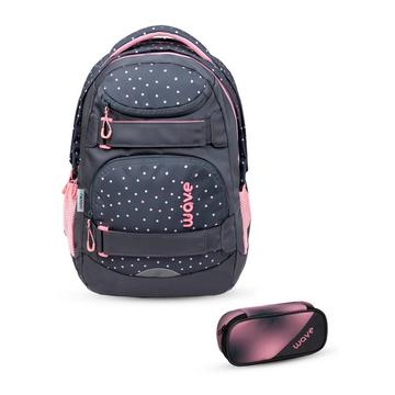 Wave Infinity Move Schulrucksack-Set Dots Pinky