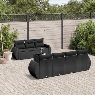 VidaXL set divano da giardino Polirattan  