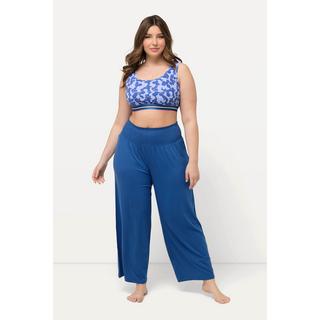 Ulla Popken  Pantalon Marlene à jambe large et taille élastique 