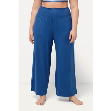 Ulla Popken  Pantalon Marlene à jambe large et taille élastique 