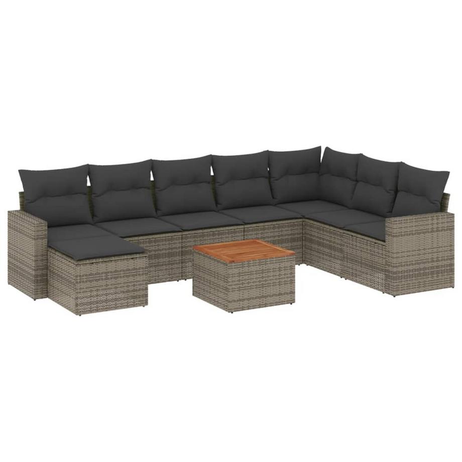 set divano da giardino Polirattan