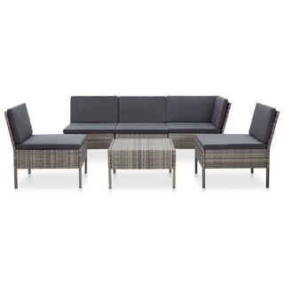 VidaXL Garten-lounge-set poly-rattan  