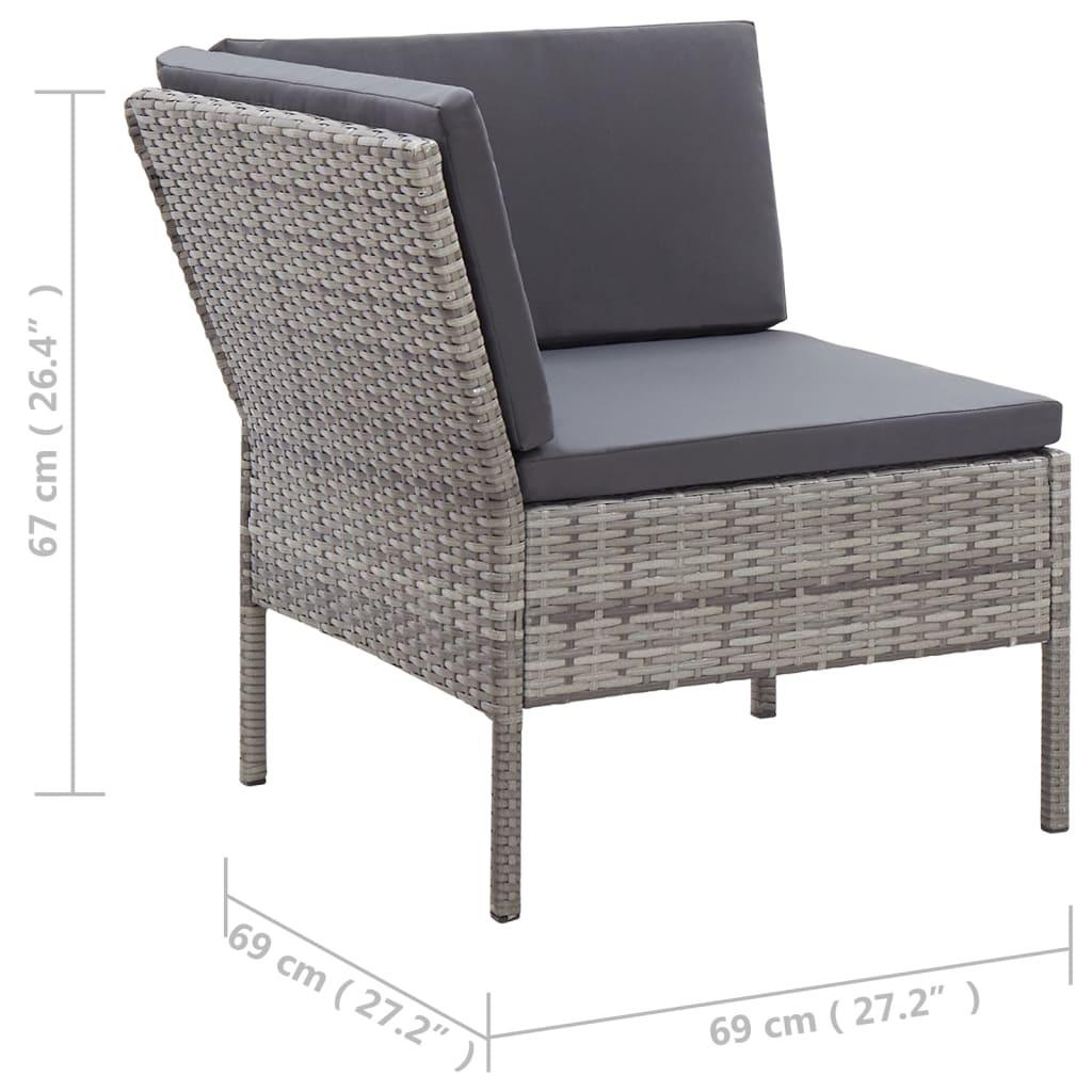 VidaXL Garten-lounge-set poly-rattan  