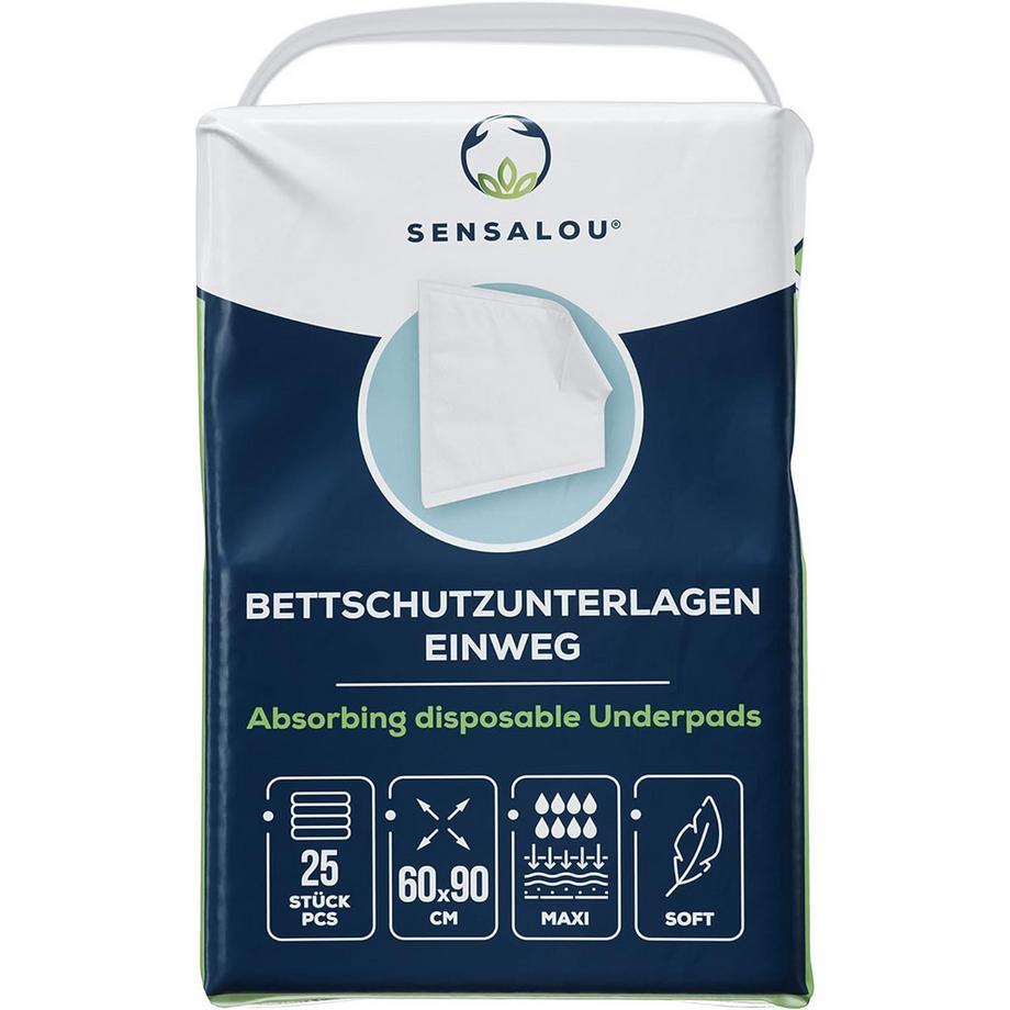 Mara Vital Protection d'incontinence jetable 60x90cm - Protection pour lit - pour adultes et enfants (25 pièces)  