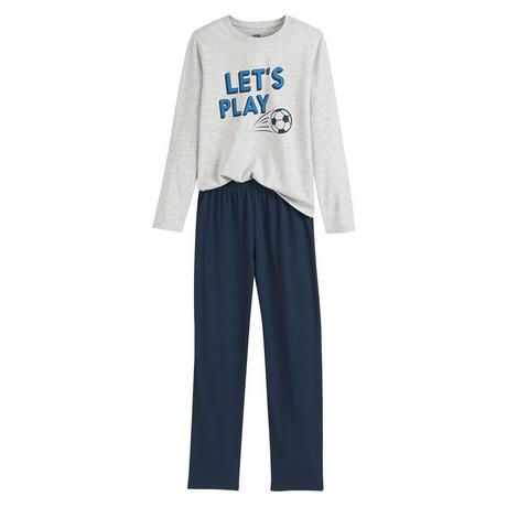 La Redoute Collections  Schlafanzug mit Message-Print & Fussball 