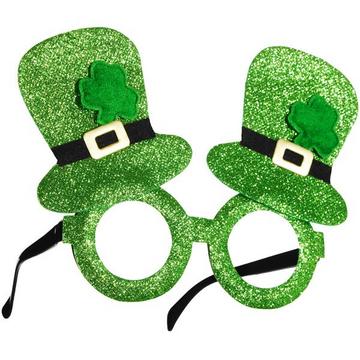 Lunettes fantaisie avec haut-de-forme pour la Saint-Patrick