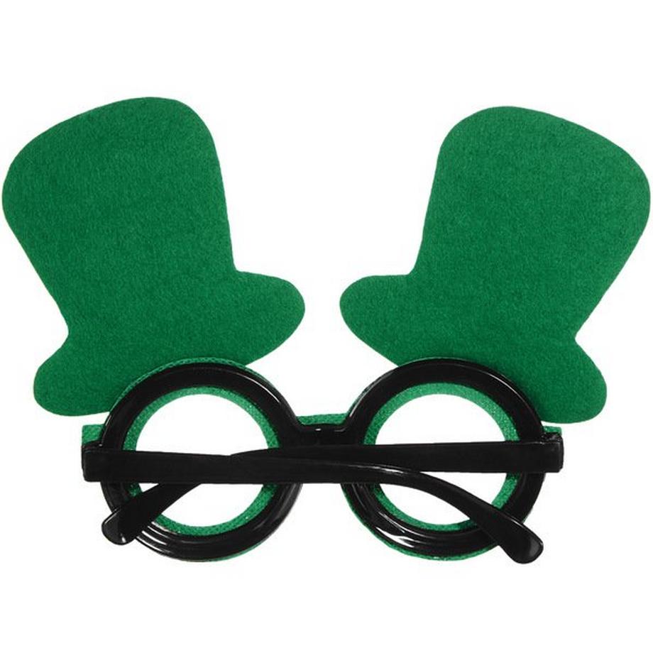 Tectake  Occhiali scherzosi da Festa di San Patrizio con cilindri 