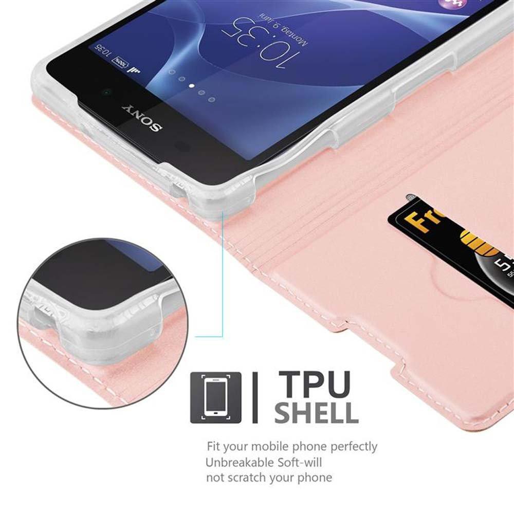 Cadorabo  Housse compatible avec Sony Xperia Z2 - Coque de protection avec fermeture magnétique, fonction de support et compartiment pour carte 