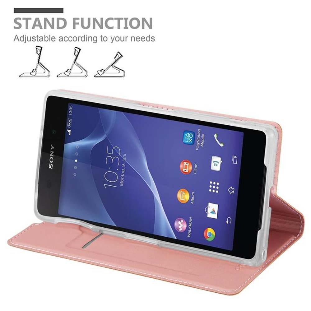 Cadorabo  Housse compatible avec Sony Xperia Z2 - Coque de protection avec fermeture magnétique, fonction de support et compartiment pour carte 