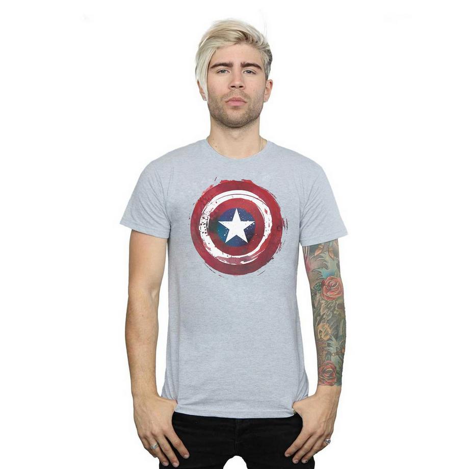 MARVEL Captain America Distressed Shield T-Shirt  