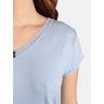 Admas  Pyjama-Shorts T-Shirt Fresh And Soft Blau