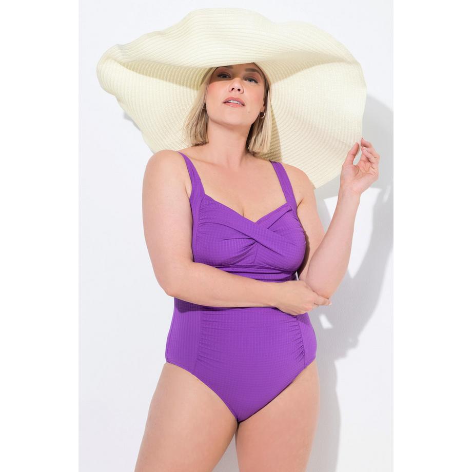 Ulla Popken Maillot de bain bonnets souples drapé  
