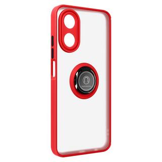 Avizar  Coque Support Oppo A17 Antichoc Rouge 