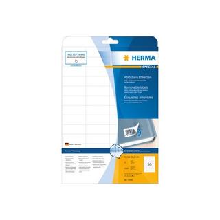 HERMA HERMA Etiketten SPECIAL 52.5x21.2mm 5080 weiss,non-perm. 1400 St./25Bl.  