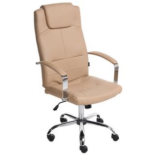 Beliani Fauteuil de bureau en Cuir PU Traditionnel WINNER  