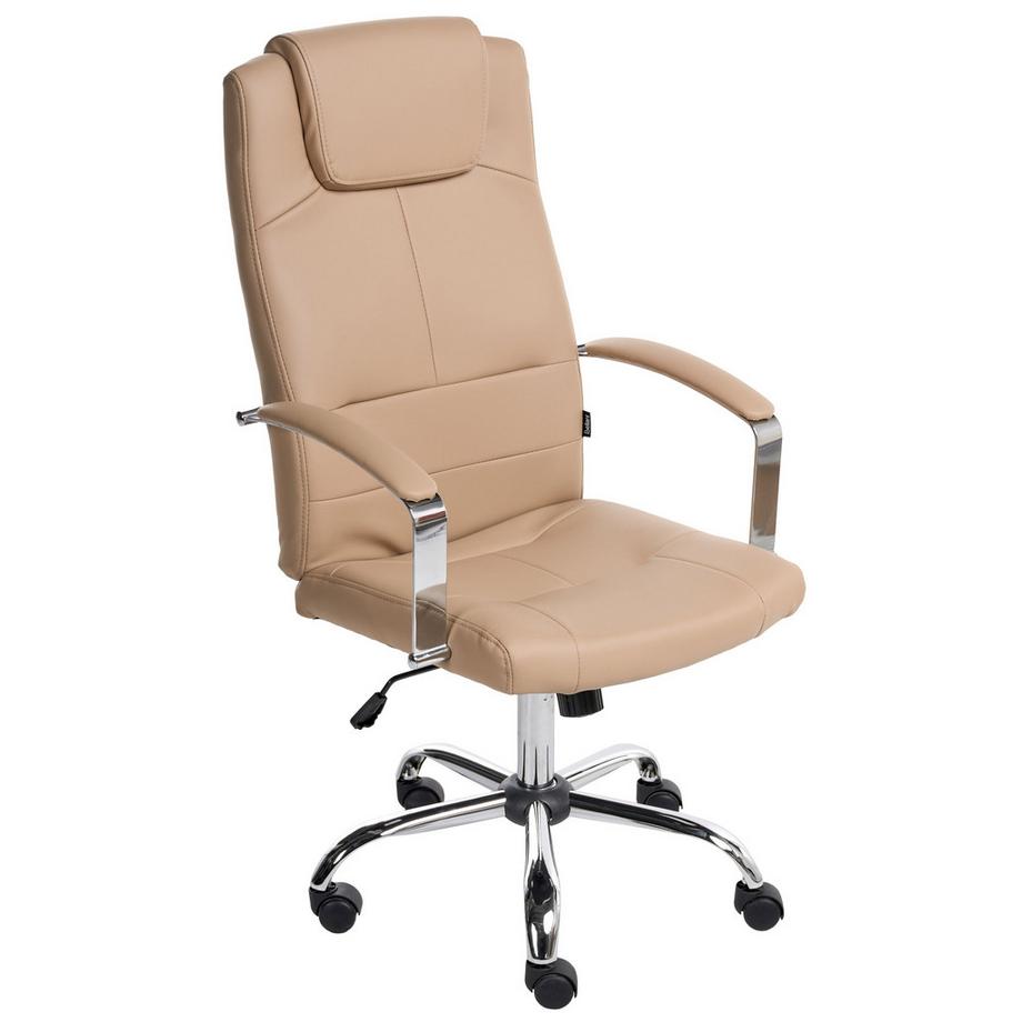 Beliani Fauteuil de bureau en Cuir PU Traditionnel WINNER  
